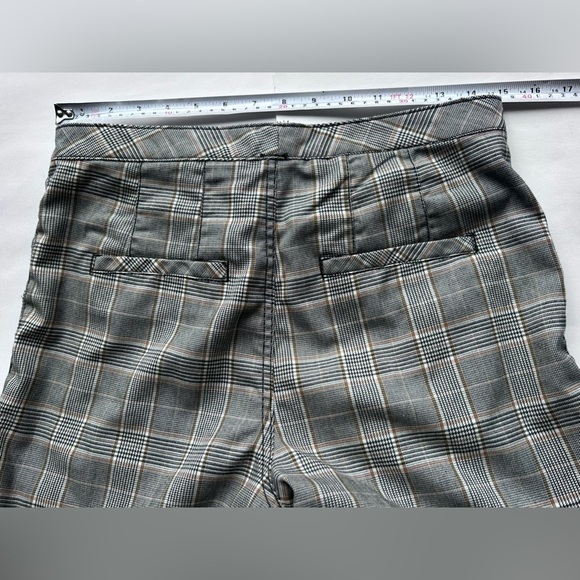 Free People Womens Tailored Plaid Short Pants cropped ankle  size 6 - Picture 12 of 13
